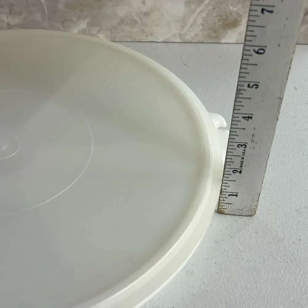 Vintage Tupperware Serving Tray With Lid White 7 Compartments